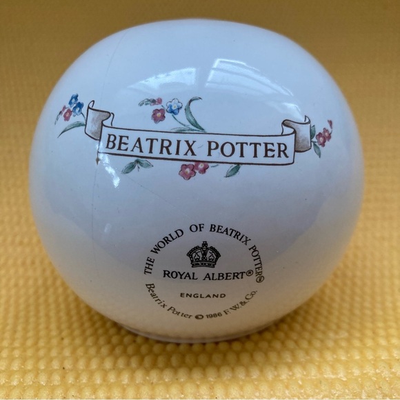 Royal Albert Money Ball “Bank” Jemima Puddle Duck Beatrix Potter England 1986 - Picture 5 of 8